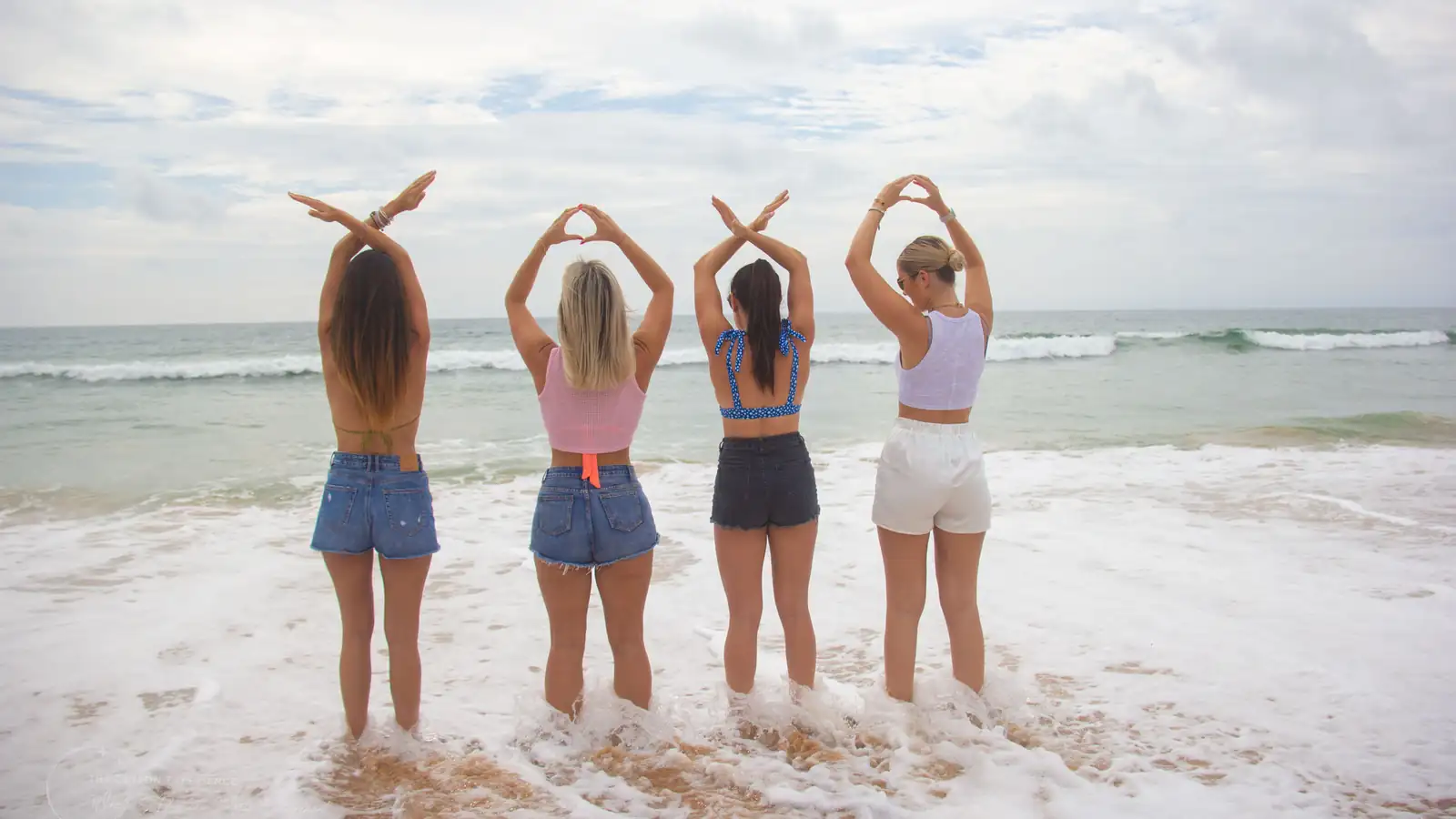 Our guests on the beach