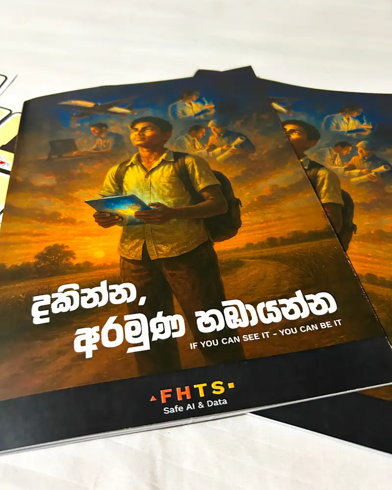 The See It to Be It career guide: a printed booklet in Sinhala