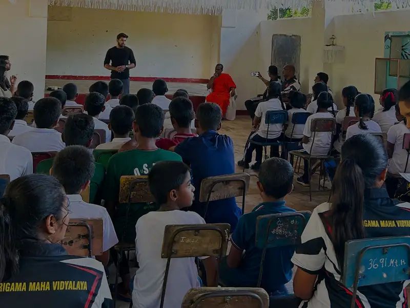 A career session at Kumarigama Maha Vidyalaya, Ampara