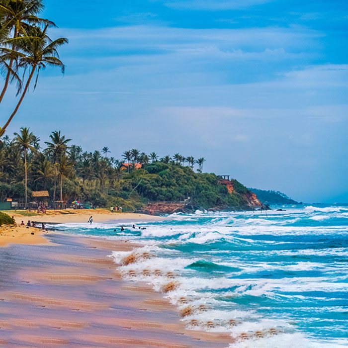 A mesmerizing beach in Sri Lanka